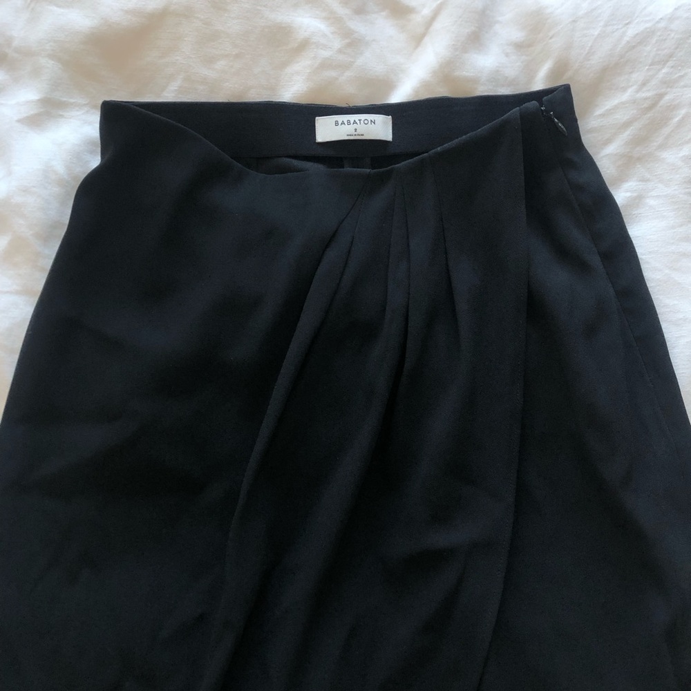 Aritzia Babaton Wrap Tulip Midi Skirt